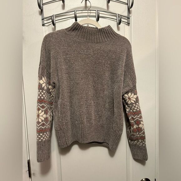 Christian Siriano New York Chunky Chenille Snowflake Sweater Size Medium - Picture 1 of 12